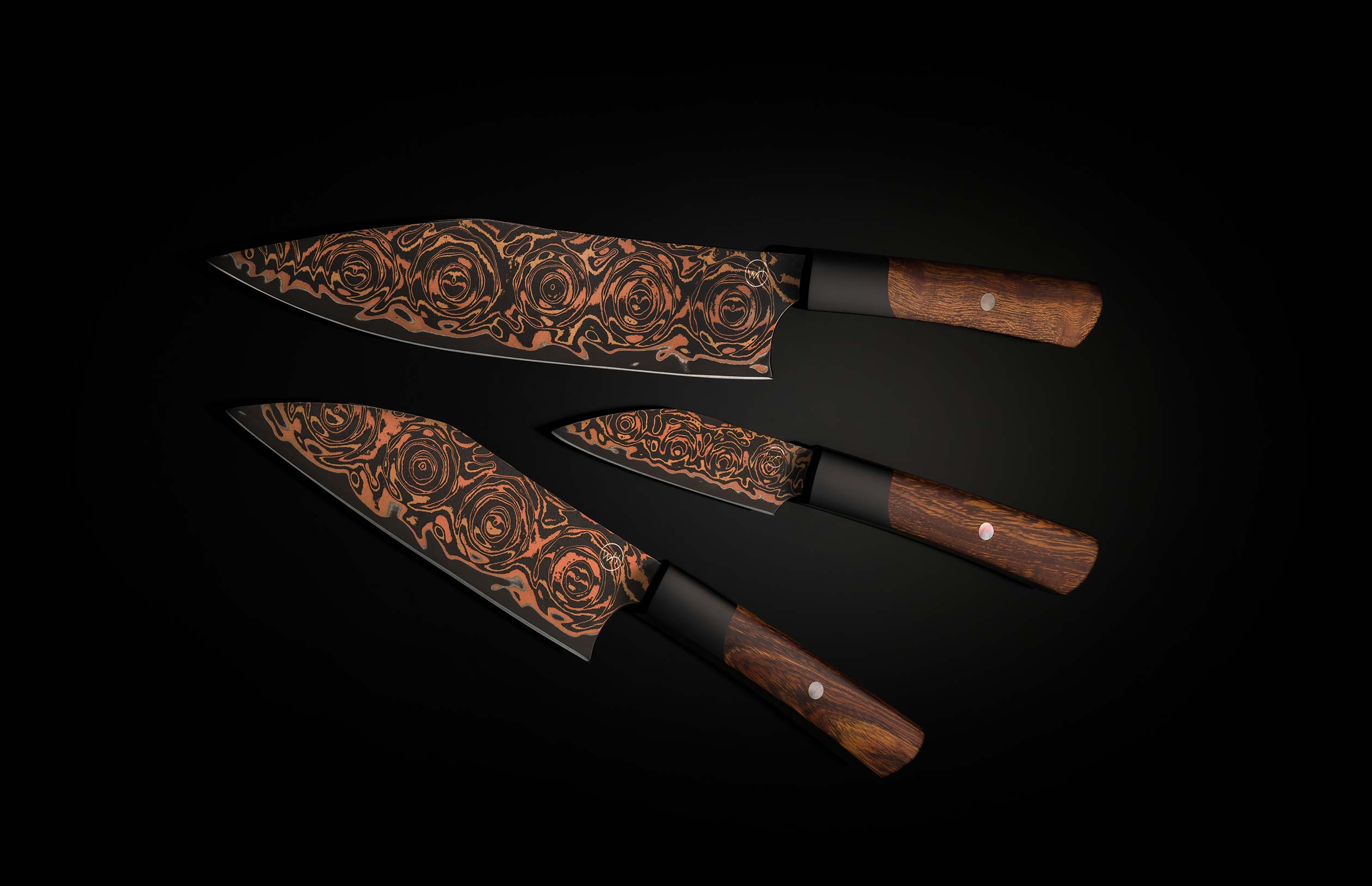K22 Black Flare Chef Knives - Image 5